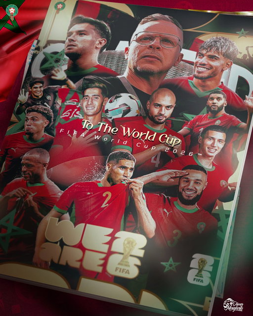 اللائحة النهائية لمنتخبنا الوطني المشاركة في كأس العالم 2026 🌍🏆

🚨 Here is our National Team’s final squad list for the FIFA World Cup 2026! Let the adventure begin 👊

#DimaMaghrib 🇲🇦 