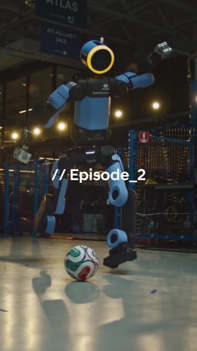 Atlas learns to kick the ball.
And even a simple kick involves coordination, balance, precision, and power.
Next Starts Now

#Hyundai #BostonDynamics #NextStartsNow #Atlas #SchoolofFootball #Robotics 