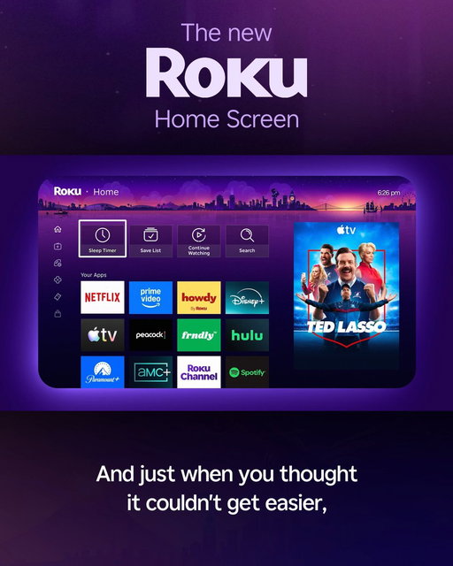 Meet the new Roku Home Screen. 
