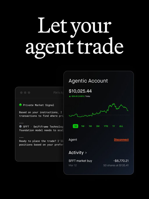 Your strategy shouldn't sleep just because you do.

Connect your AI agent to a Robinhood Agentic Account to explore trade ideas, build and rebalance portfolios, program custom tools, and place trades as your strategy evolves.

Rolling out now.

Learn more: https://t.co/Vs3yjWkjTN 