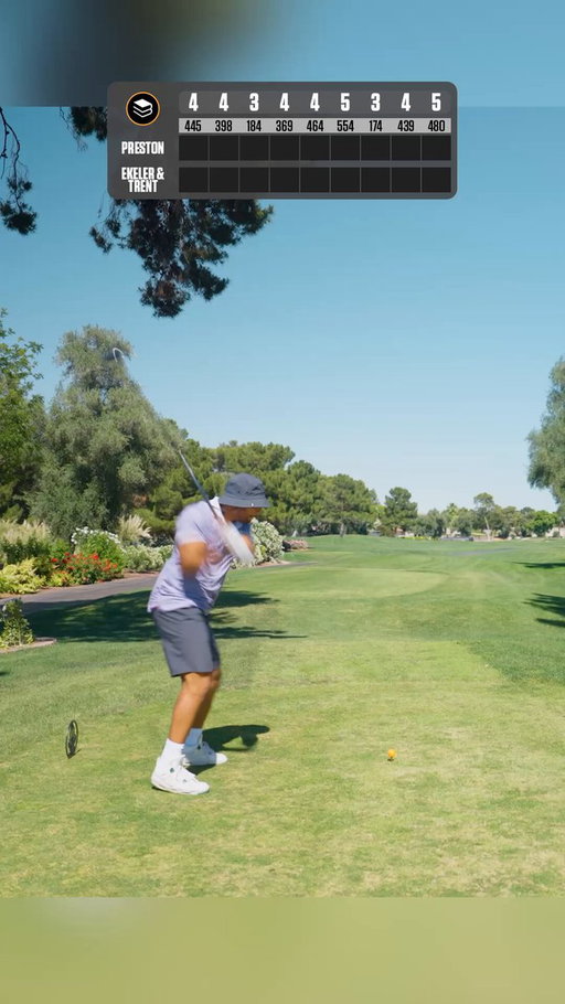 Can I beat @BookitWithTrent and Austin Ekeler in 9 hole scramble? #golf 