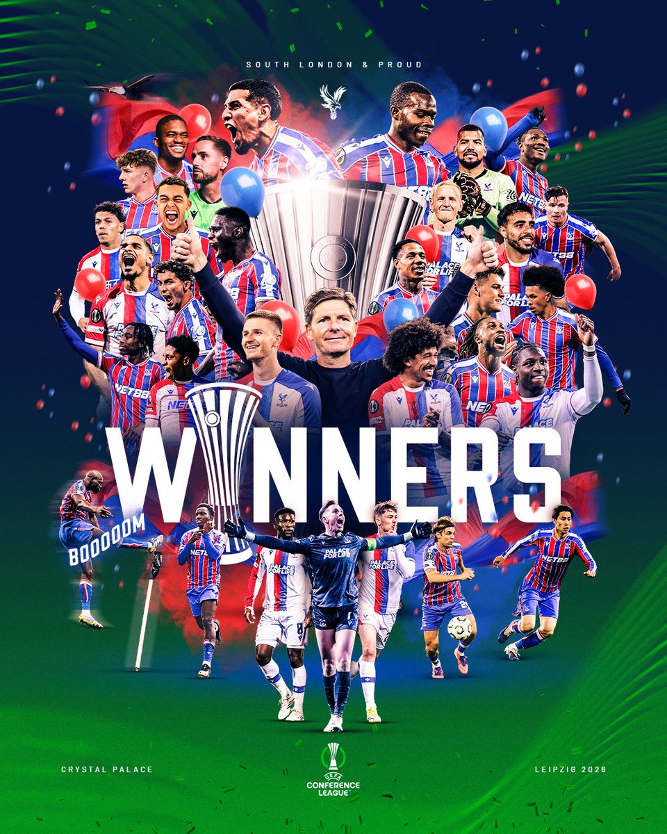Crystal Palace, Champions of Europe ❤️💙 