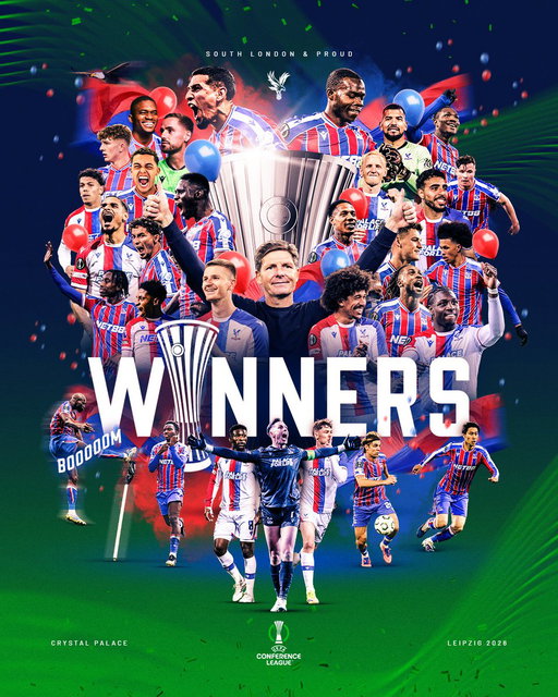 Crystal Palace, Champions of Europe ❤️💙 