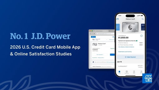 We’re proud to announce that the American Express App and the American Express website both rank number one in the @JDPower 2026 U.S. Credit Card Mobile App and Online Satisfaction Studies. Read more: https://t.co/ncq58GMOLg 