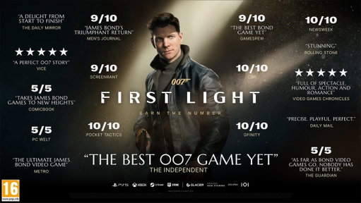 The reviews are in and from all of us here at IO Interactive, thank you!

We are blown away by all the support and hope you enjoy our take on the re-imagined origins of James Bond.

#007FirstLight #EarnTheNumber 