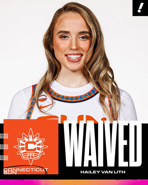 Hailey Van Lith has been waived by the Connecticut Sun, the team announced. 

The former first-round pick averaged 8.1 PPG, 2.2 APG and 1.1 RPG in nine games for the team. 