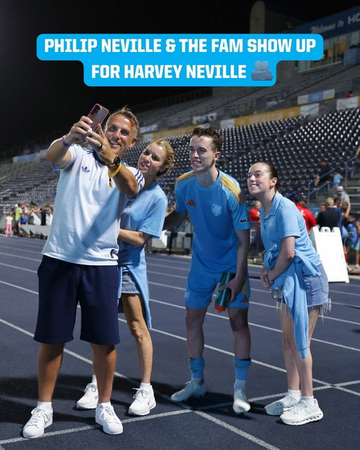 Philip Neville and family showing support for Harvey after last nights match 🫶

#ProSoccerProJAX 