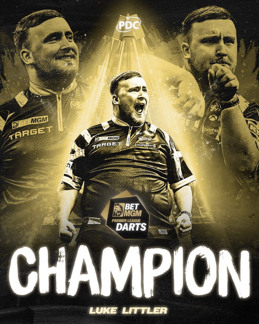 LITTLER WINS A CLASSIC! ☢️🏆

What. A. Match! 🤯

Luke Littler denies Luke Humphries in the GREATEST Premier League final of all-time, prevailing in a decider to win the title for a second time! 🙌 