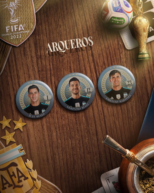 #SelecciónMayor Nuestros 26 guerreros que defenderán el título mundial. 

¡Vamos Argentina! 🩵🤍🩵 