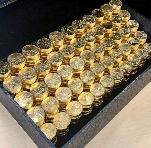 Here’s what 6.5 MILLION in gold coins looks like… 