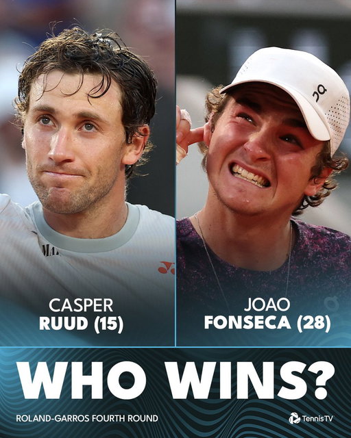 We are SAT for this! 🍿📺

It’s a first meeting between Casper Ruud and Joao Fonseca!

@rolandgarros #RolandGarros 