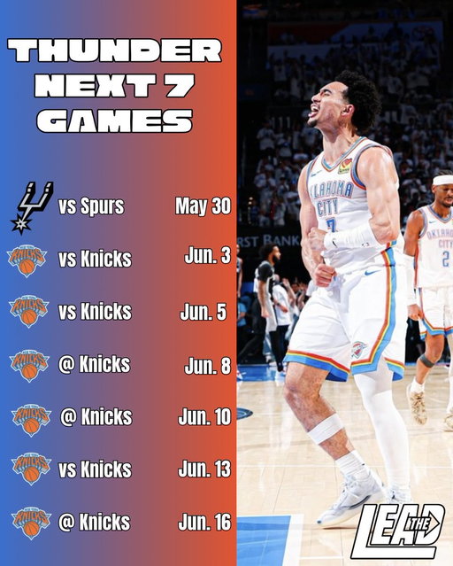 The Thunder have a TOUGH🔥schedule coming up👀 