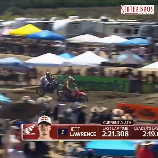 THE BATTLE WE’VE BEEN WAITING FOR 💥 

Haiden and Jett begin to scrap it out while moving through the pack! 

@MonsterEnergy 450 Moto 1 LIVE fueled by @StaterBrosMkts 🎥 

#ProMotocross #SMX 