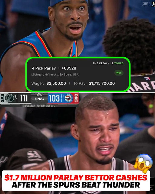 PARLAY PRINCE DIDN'T CASH OUT AND CASHES IN WITH THE SPURS 🤑

$1.7 million of glory 🤯 @DKSports 
