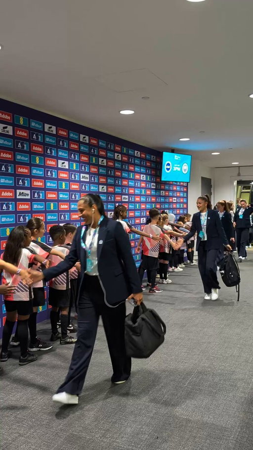 For the first time in their history, @BHAFCWomen have arrived at @wembleystadium for the #AdobeWomensFACup Final 🏆 
