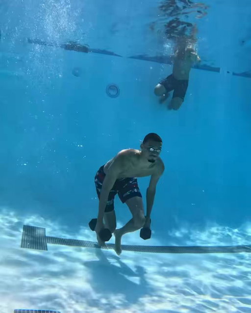 Man Wemby been Navy Seal training 😭 (via h20fitness/TT) 