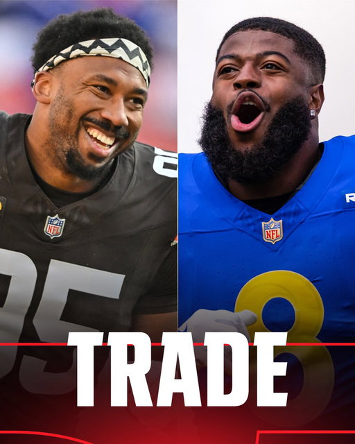 🚨🚨🚨

Bombshell: The Browns are finalizing a trade that will send two-time Defensive Player of the Year Myles Garrett to the Los Angeles Rams, per @rapsheet, @TomPelissero and me.

In exchange for Garrett, the Rams are expected to send Pro-Bowl edge Jared Verse, a 2027 first-round pick and other draft-pick compensation still being negotiated to the Browns.