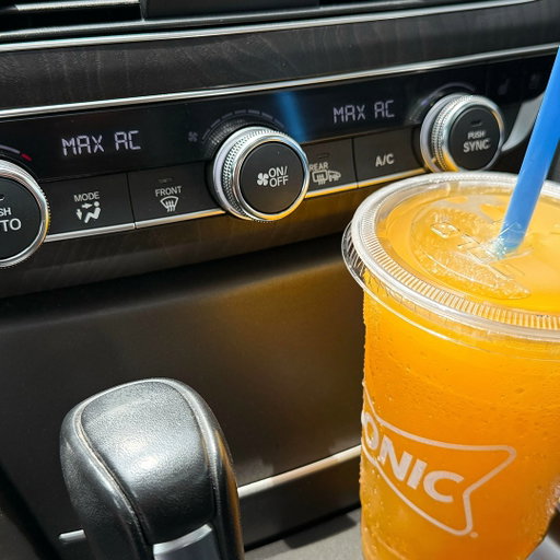 the temp is feeling like I need a frozen refresher and the AC at full blast 