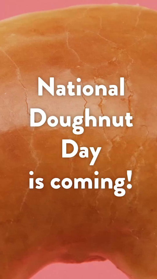 FREE 🍩 6/5.
Save the date. Your future self will thank you.

Offer available 6/5 only at participating U.S. Krispy Kreme shops only and is subject to product availability. See full terms at https://www.krispykreme.com/offers/national-donut-day 