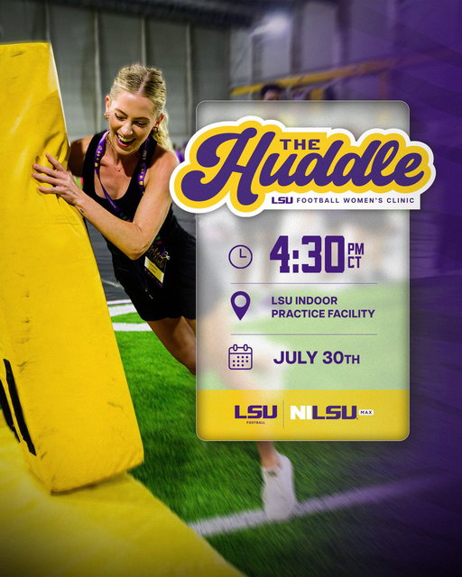 Kick off the 2026 season with the Tigers at The Huddle, an exclusive clinic for women

🔗 http://lsul.su/TheHuddle 