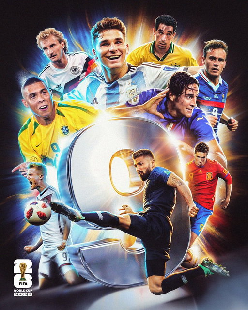 #FIFAWorldCup-winning No. 9s 🤩

9 days to go... 