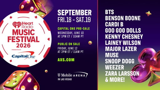 🎤✨ VEGAS, HERE WE COME ✨🎤

The 2026 #iHeartFestival lineup is officially here, and it's stacked with some of the biggest names in music!

All details: https://t.co/4lzimzHcfk 