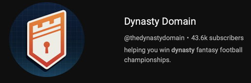 Devasting news, 

There is a new #1 dynasty channel on YouTube

Congrats @domainfantasy 