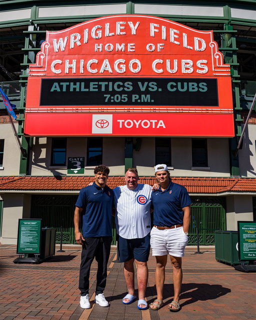 A special night on the North Side. 
Illini at the Friendly Confines. 