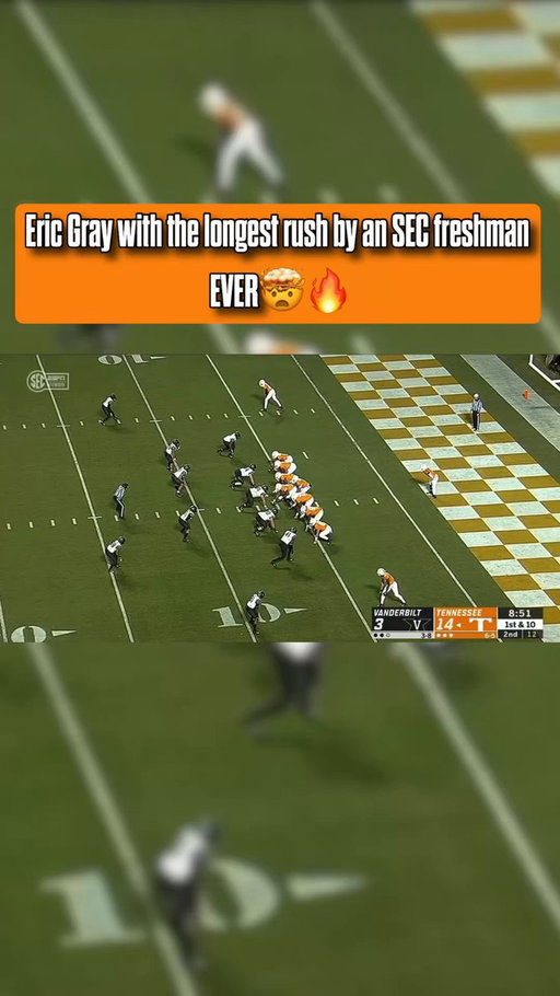 This was a HISTORIC run by @1ericgray👀🔥

Vol football returns in 94 days‼️‼️

(🎥: SEC Network/ESPN) 