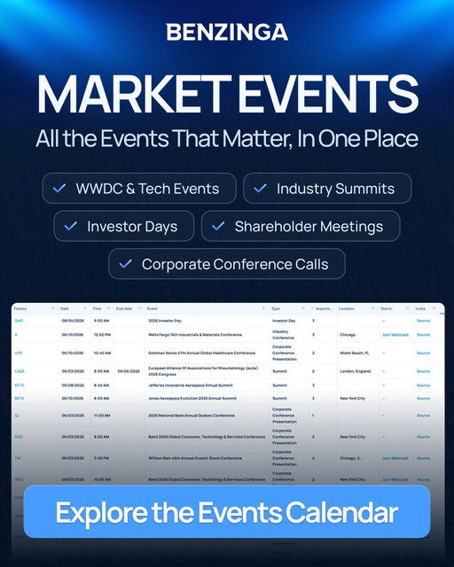 We just added an Events Calendar.

Earnings, dividends, splits... those have always been covered.

But corporate conference calls, shareholder meetings, investor days, WWDC, industry summits? 

Now those are all covered too.

Never miss an event that moves the market:
https://vist.ly/56hfb