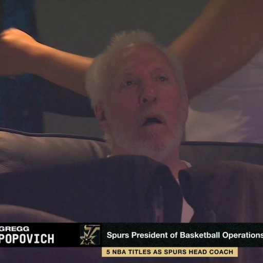 Gregg Popovich is in the building for Game 1! 🐐 