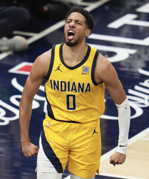 TYRESE HALIBURTON IN GAME 1:

- 43 POINTS
- 12 ASSISTS 
- 8 REBOUNDS
- 3 STEALS
- 2 BLOCKS
- 17-19 FG
- 7-9 3P
- +25 PLUS/MINUS

PACERS TAKE GAME 1 OF THE NBA FINALS 