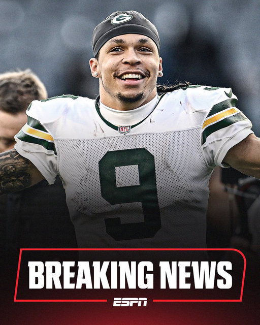ESPN sources: Green Bay WR Christian Watson and the Packers reached agreement today on a four-year, $110.5 million contract extension that includes a $31 million signing bonus. 