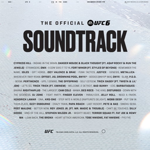 The official #UFC6 Soundtrack 🎧 🎶 