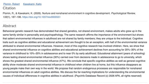 Your childhood home shapes your intelligence early in life. 

But new research finds something surprising: 

By adulthood, parenting and home environment have little effect on your brainpower. 🧵 