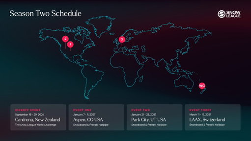 See where we're headed in Season Two.

🇳🇿 World Challenge: Sept 18-22
🇺🇸 Event One: Jan 7-9
🇺🇸 Event Two: Jan 21-23
🇨🇭 Event Three: March 11-13

More Season Two info here: https://t.co/Ff4he5Vxec 