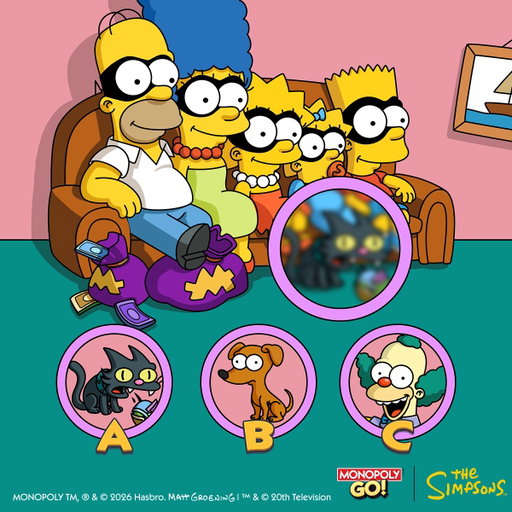 📸 @TheSimpsons are finally all together for their iconic family photo. 

 But… who’s hiding behind the blur?

A. Snowball II
B. Santa’s Little Helper
C. Krusty 