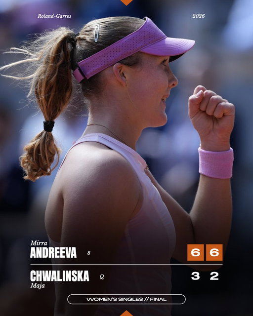 MIRRA ANDREEVA ROLAND-GARROS CHAMPION 💫

#RolandGarros 