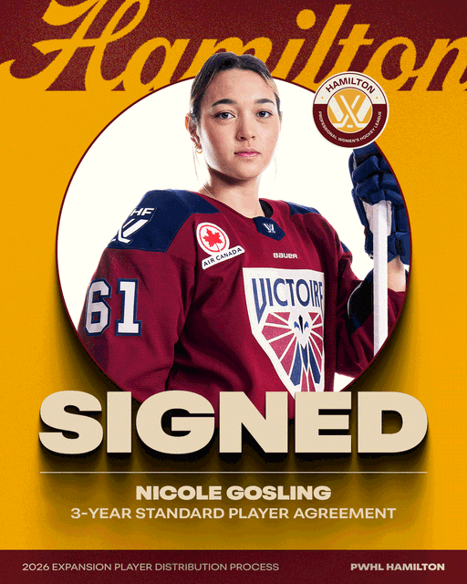 THE GOOSE TO STEELTOWN 🪿

2026 PWHL Walter Cup Champion and Rookie of the Year finalist defender Nicole Gosling signs a three-year Standard Player Agreement.

📰 http://bit.ly/4uiv670 