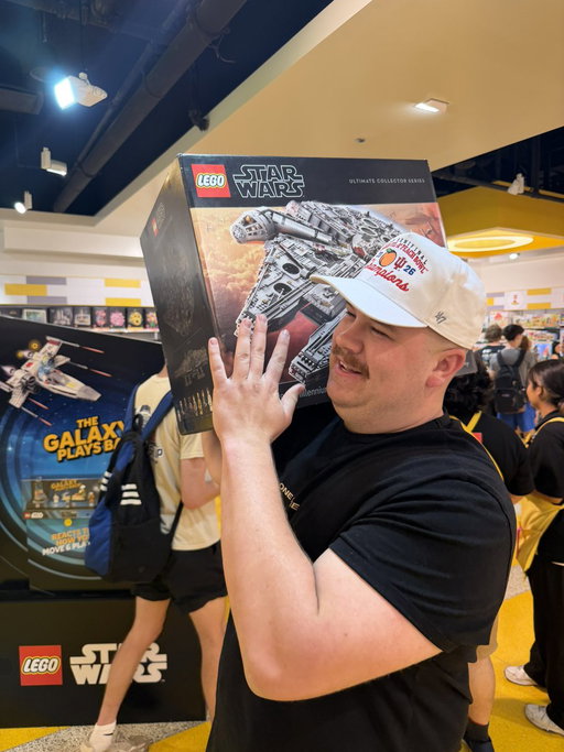 The Lego set for drunk Lego building  has been purchased. $937. Millennium Falcon here we come 