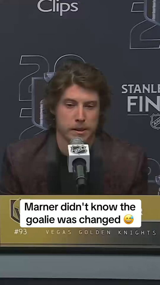 Prior to his penalty shot, Mitch Marner didn't realize Carolina replaced Andersen with Bussi who catches with the opposite hand. 