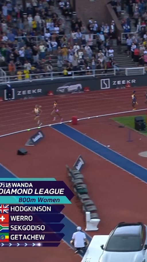 CRAZY SCENES 🤯

1:53.98 ⏱️ and a huge statement from Audrey Werro🇨🇭
 
A storming victory and now third on the all-time list over 800m!  

#DiamondLeague 💎 #StockholmDL 🇸🇪 