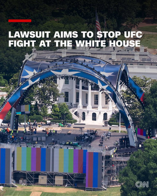 Two Virginia residents have filed a lawsuit seeking to stop the UFC fight President Donald Trump is holding at the White House as part of celebrations for the nation’s 250th birthday. https://t.co/SAiWozvB0p 