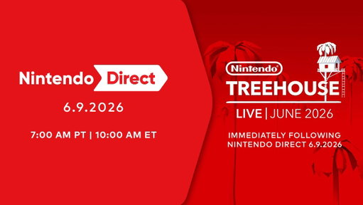 Join us on June 9 at 7am PT for a #NintendoDirect followed by Nintendo Treehouse: Live!

The Nintendo Direct will be roughly 50 minutes and Nintendo Treehouse: Live will be 95 minutes.

Watch here: https://t.co/Zp54IsS30q 