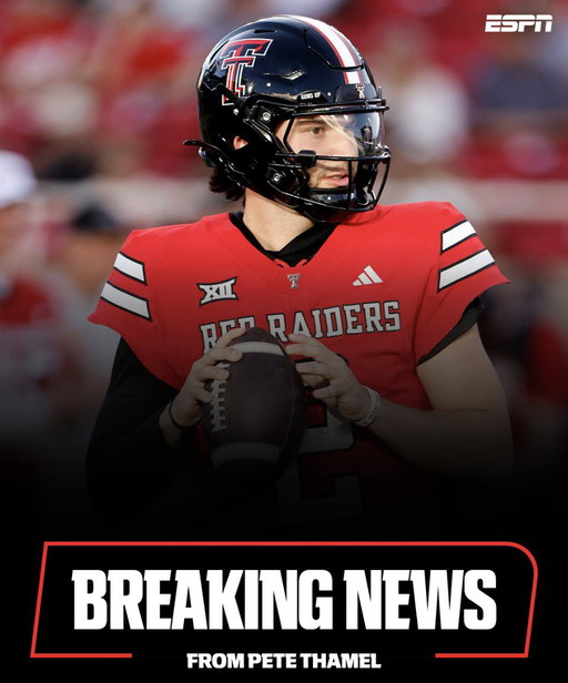 NEWS: A judge in district court in Lubbock County, Texas, has granted the injunction requested by Texas Tech QB Brendan Sorsby. He’s set to be eligible for the 2026 season. 