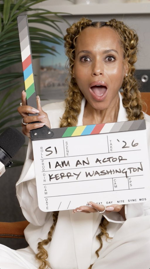 She is Kerry Washington and she is an actor 🎬

Tune in tomorrow for another episode of I AM AN ACTOR. 
