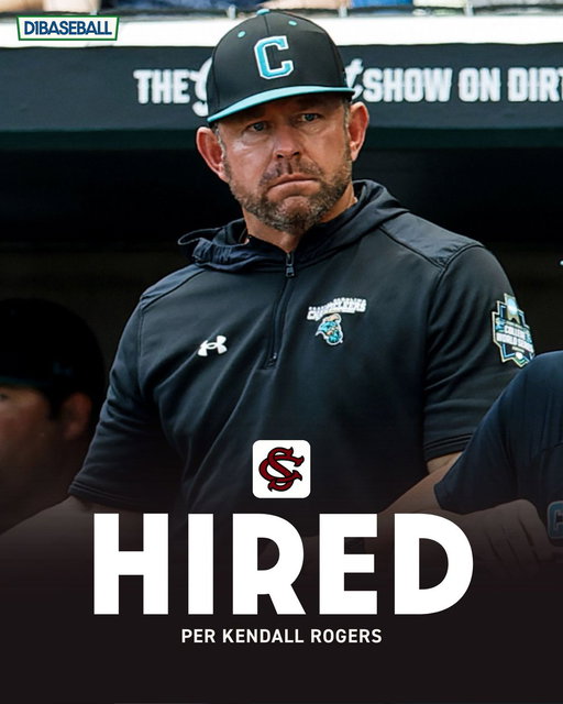 BREAKING: @GamecockBSB is set to hire Coastal Carolina's Kevin Schnall as its head coach.

Schnall led the Chanticleers to the 2025 College World Series Finals in his first season as head coach and guided his alma mater back to a regional this season. 