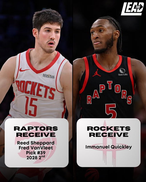 🚨MOCK TRADE MONDAY🚨

A trade with @RocketsLead that sees us sell high on IQ 👀

Thoughts? 🤔

#WeTheNorth 