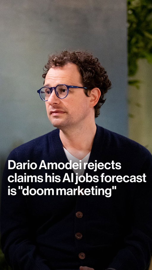 "The idea that this is cheap marketing is itself cheap marketing."

Anthropic CEO Dario Amodei joins The Circuit with @EmilyChangTV to push back against critics who accuse him of hyping artificial intelligence risks to benefit his company. Amodei also blasts Silicon Valley’s social media "disease" and explains why society needs to start planning for the future of employment right now https://t.co/SjwKkUffhZ
