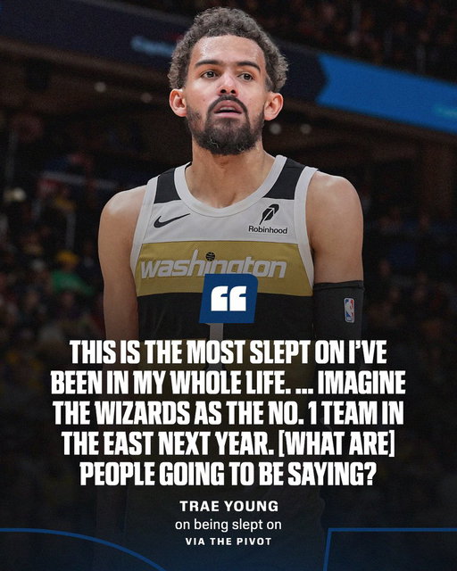 Trae Young said this is the most he's ever been slept on in his career 👀 